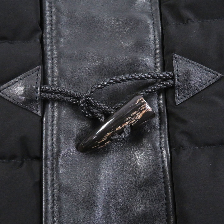 Great EMMETI Down vest DANIEL Toggle Button Hooded Mouton black