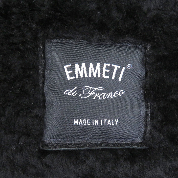 Great EMMETI Down vest DANIEL Toggle Button Hooded Mouton black
