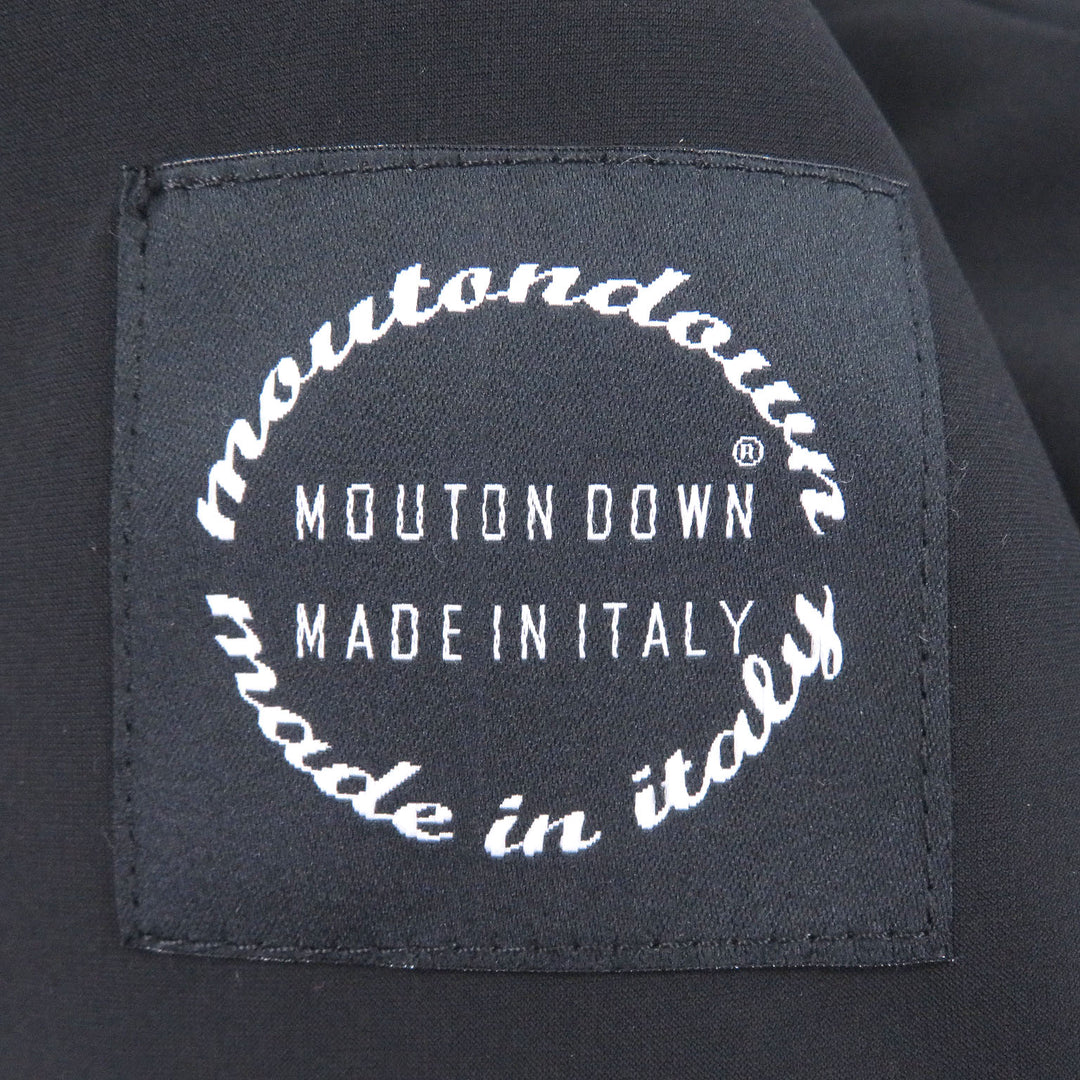 Great EMMETI Down vest DANIEL Toggle Button Hooded Mouton black