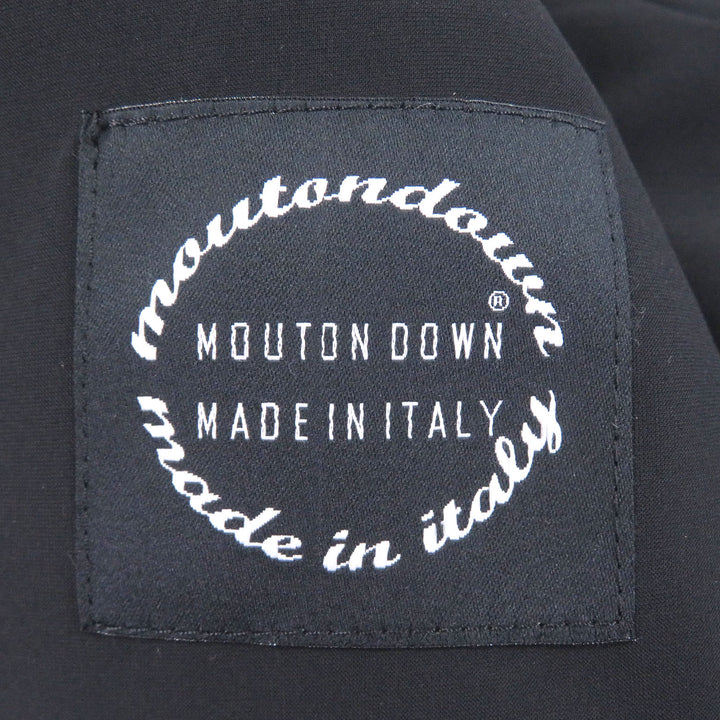 Great EMMETI Down vest DANIEL Toggle Button Hooded Mouton black