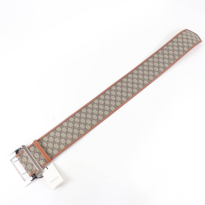 Pristine GUCCI belt GG Supreme Wide Belt Brown GG Supreme Women 718505