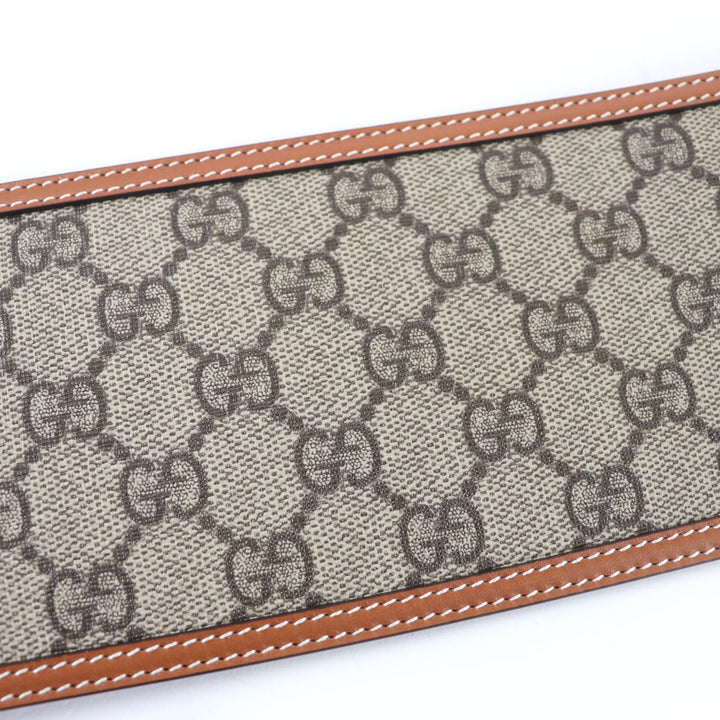 Pristine GUCCI belt GG Supreme Wide Belt Brown GG Supreme Women 718505