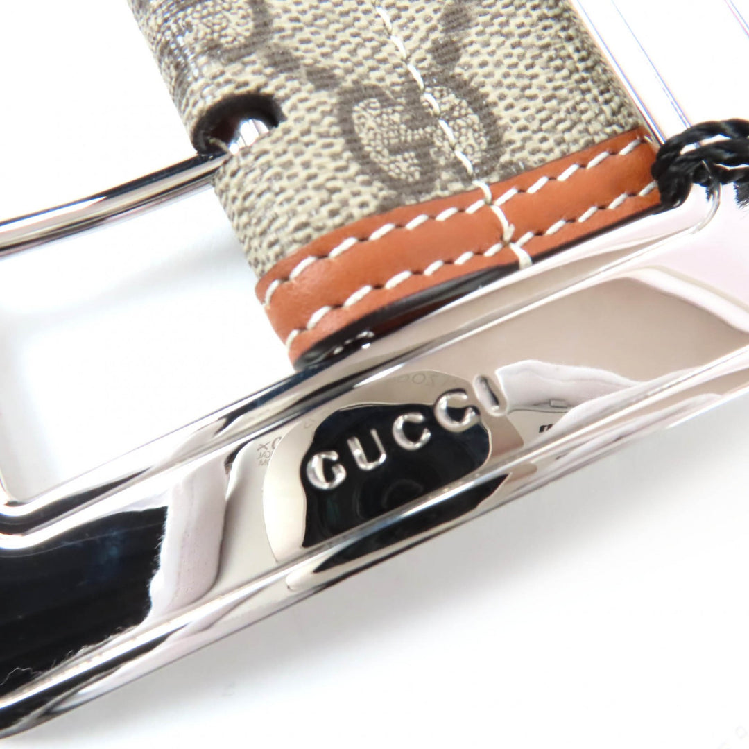 Pristine GUCCI belt GG Supreme Wide Belt Brown GG Supreme Women 718505