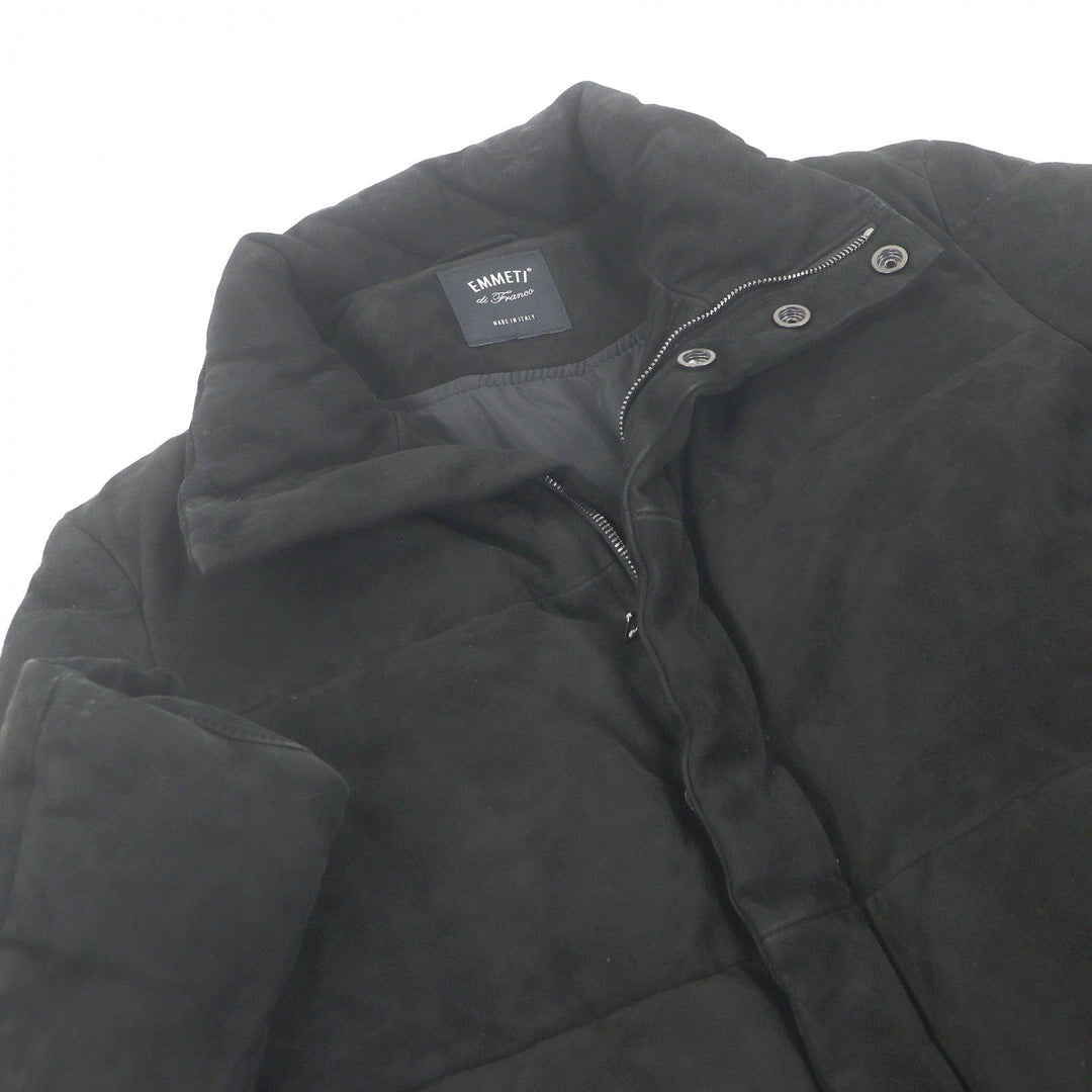 Very Good EMMETI Down jacket Double-zip logo button stand collar black