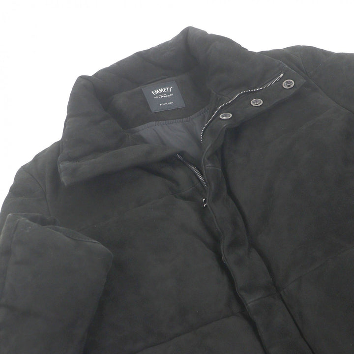 Very Good EMMETI Down jacket Double-zip logo button stand collar black