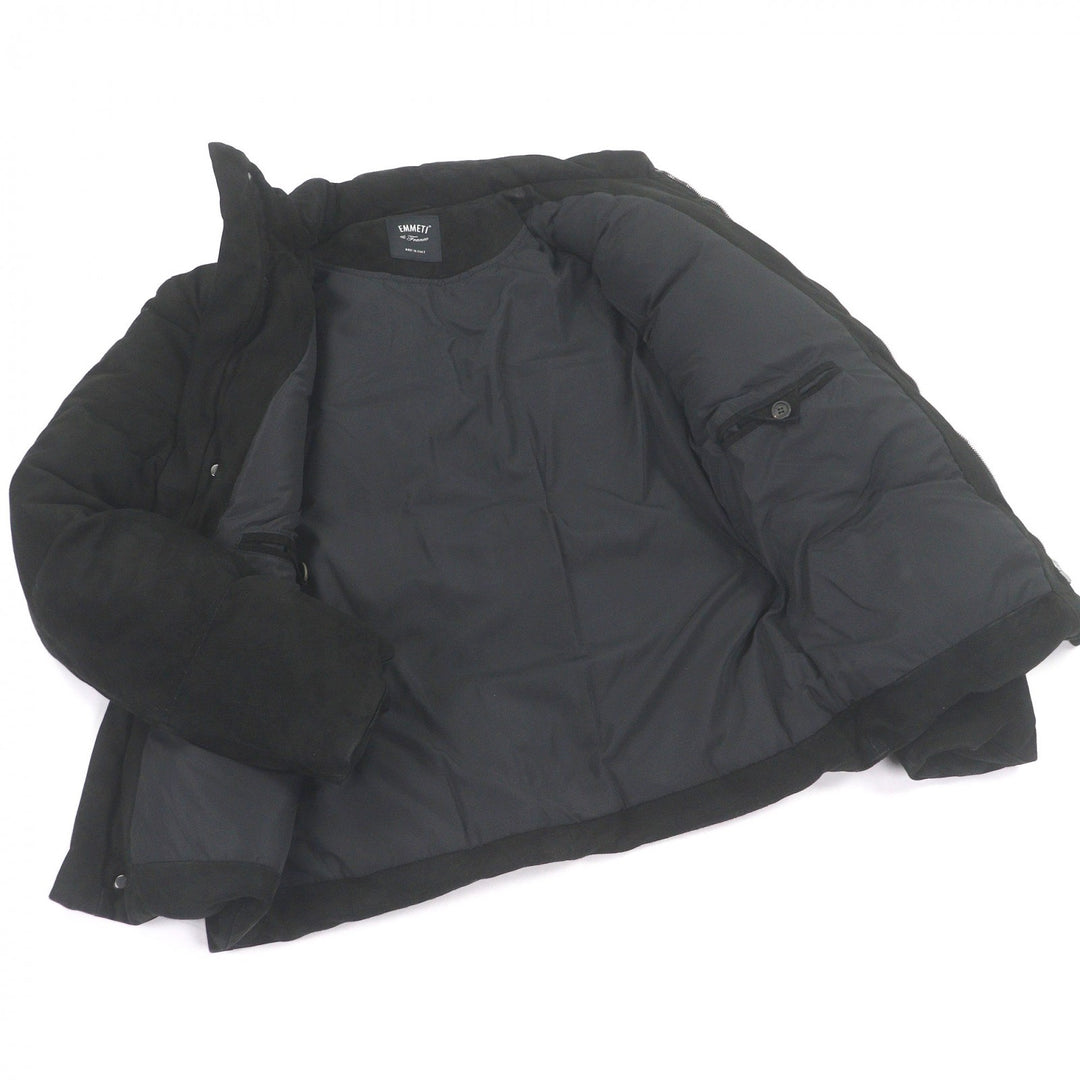 Very Good EMMETI Down jacket Double-zip logo button stand collar black