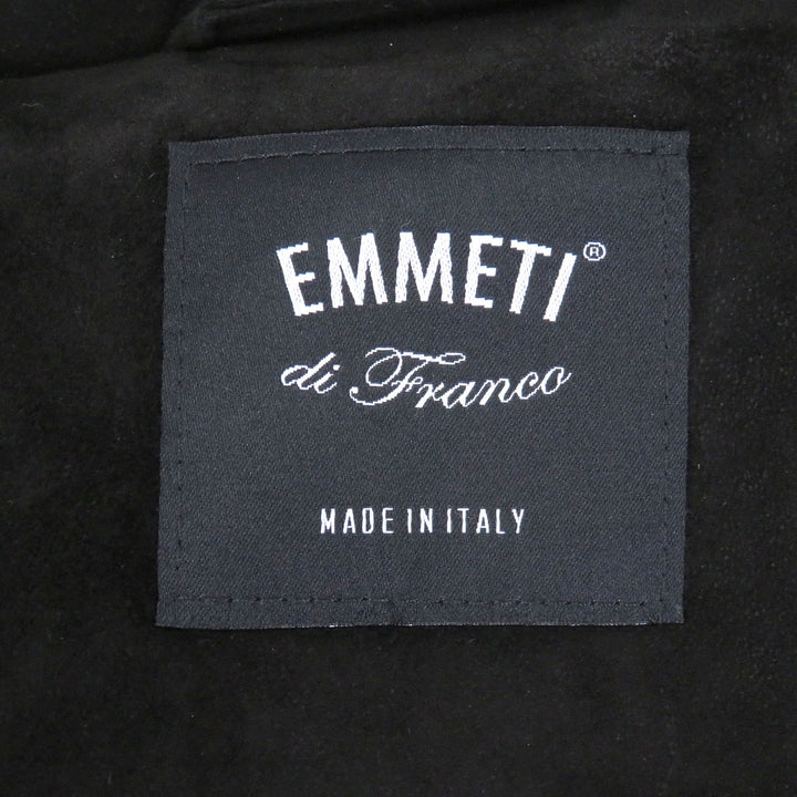 Very Good EMMETI Down jacket Double-zip logo button stand collar black