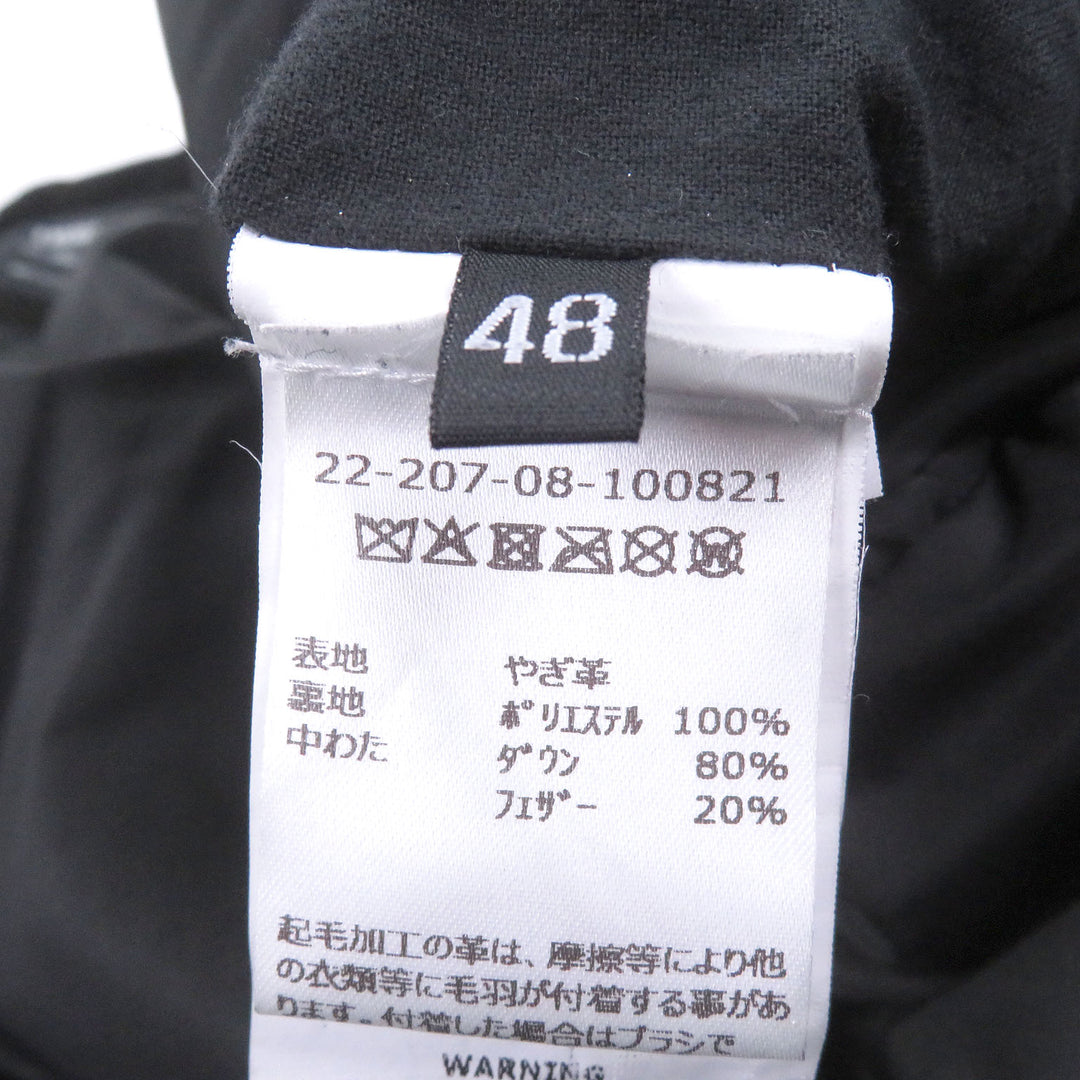 Very Good EMMETI Down jacket Double-zip logo button stand collar black