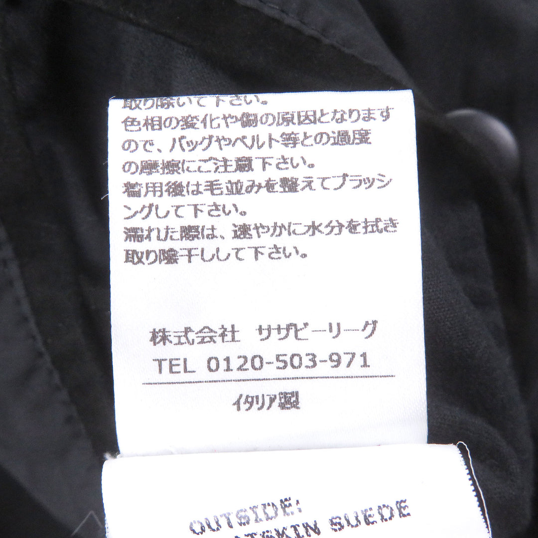 Very Good EMMETI Down jacket Double-zip logo button stand collar black