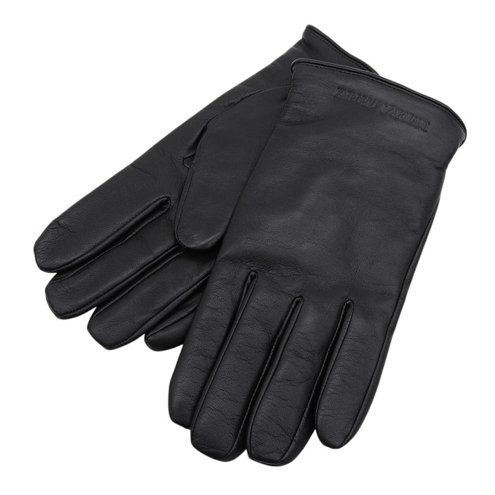 Pristine EMPORIO ARMANI gloves Glove black Sheep leather mens M 624136