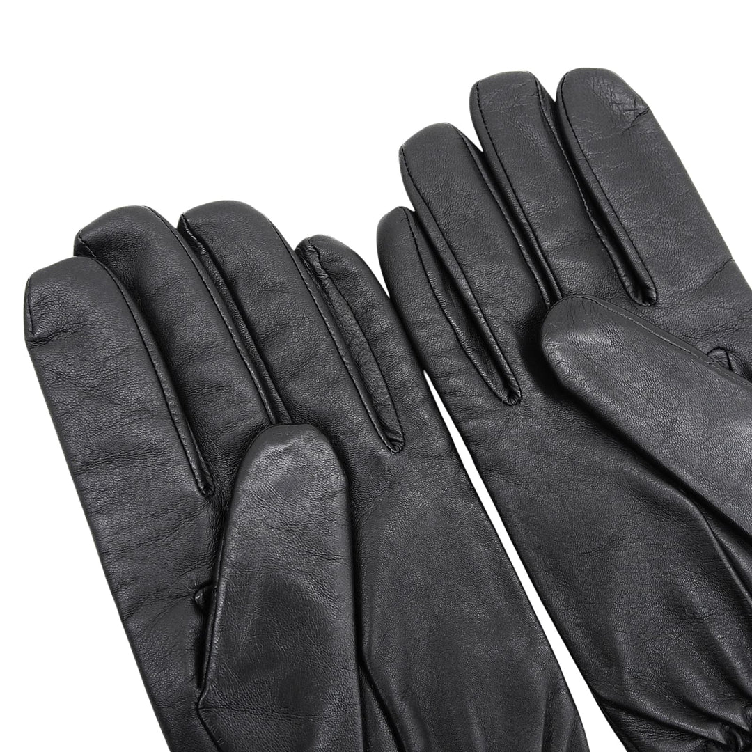 Pristine EMPORIO ARMANI gloves Glove black Sheep leather mens M 624136