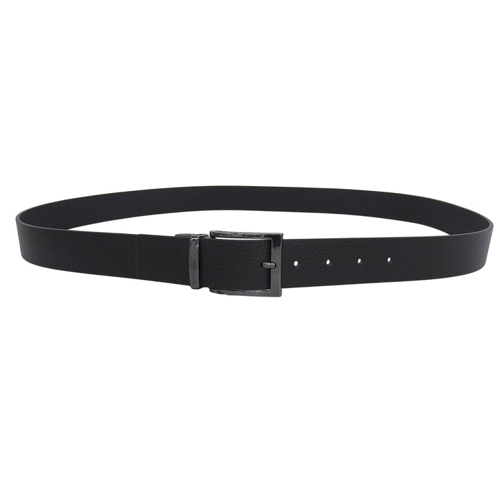 Pristine EMPORIO ARMANI belt Pin buckle reversible leather black mens Y4S195