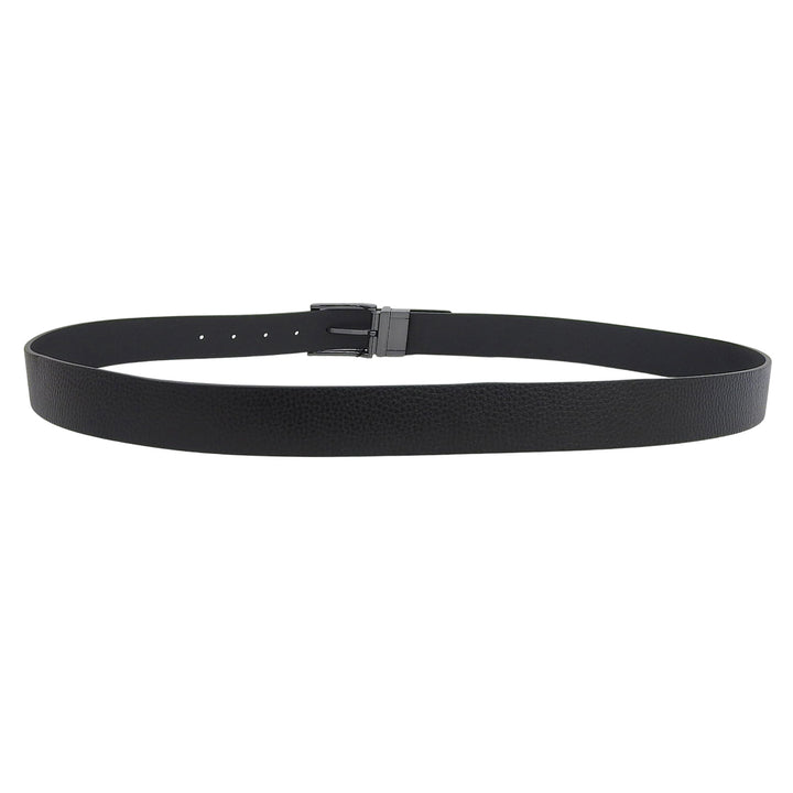 Pristine EMPORIO ARMANI belt Pin buckle reversible leather black mens Y4S195
