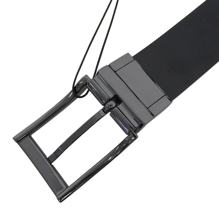 Pristine EMPORIO ARMANI belt Pin buckle reversible leather black mens Y4S195