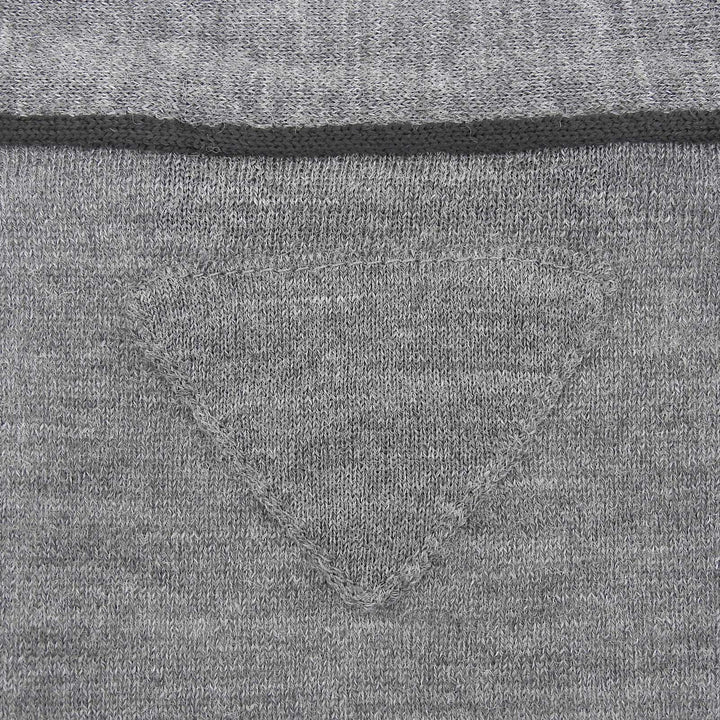 Excellent PRADA cardigan gray Virgin wool mens 48 UMG346