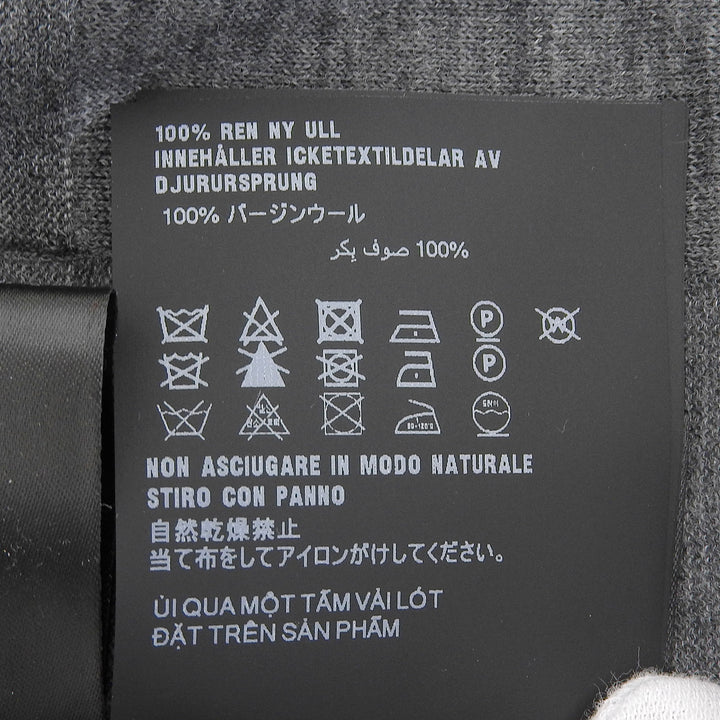Excellent PRADA cardigan gray Virgin wool mens 48 UMG346