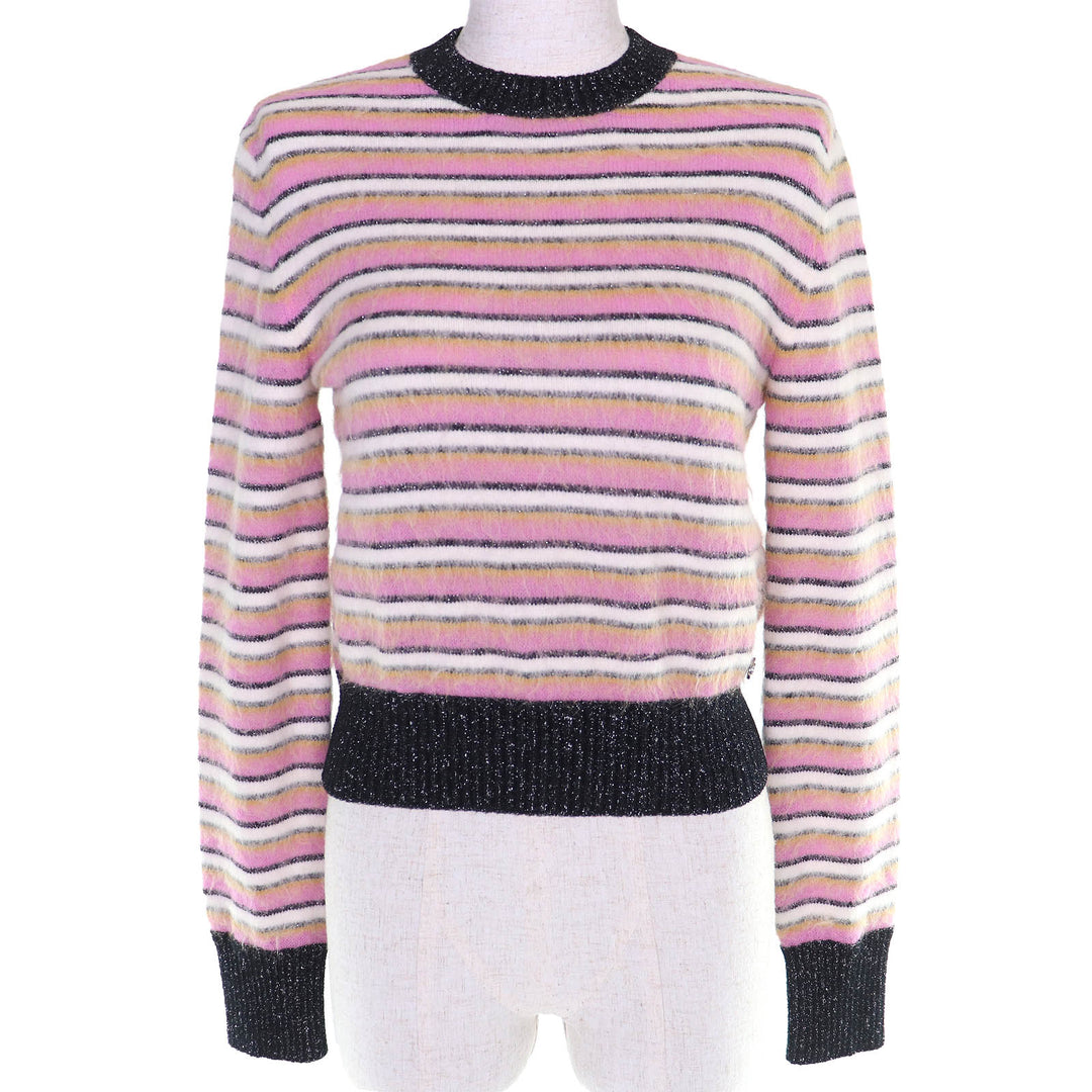 Excellent CHANEL Métiers d'Art Collection COCO Mark Knit Sweater 36 P72906