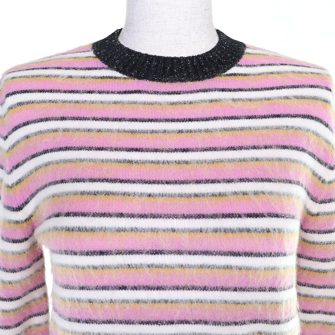 Excellent CHANEL Métiers d'Art Collection COCO Mark Knit Sweater 36 P72906
