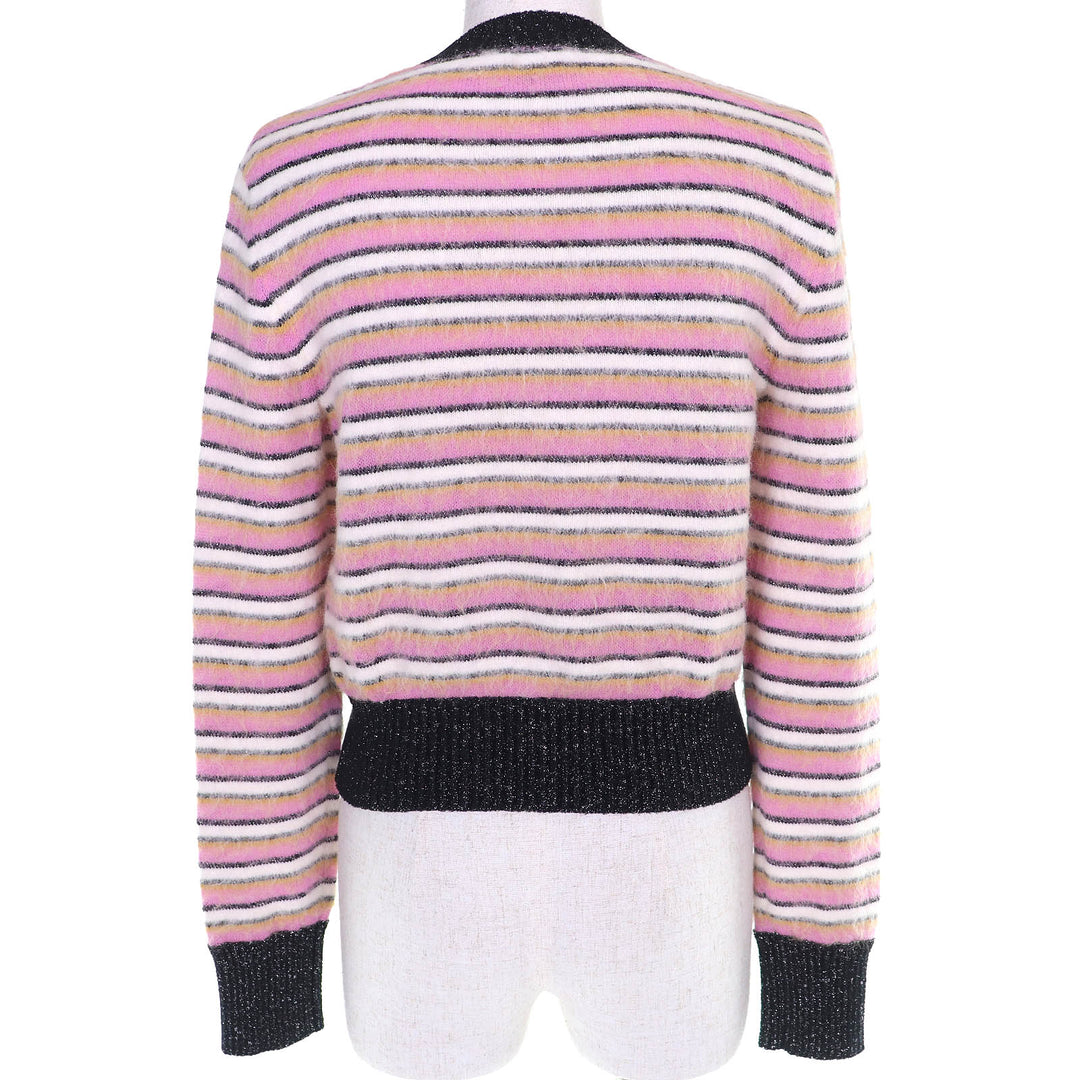 Excellent CHANEL Métiers d'Art Collection COCO Mark Knit Sweater 36 P72906