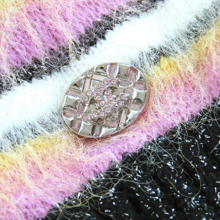Excellent CHANEL Métiers d'Art Collection COCO Mark Knit Sweater 36 P72906