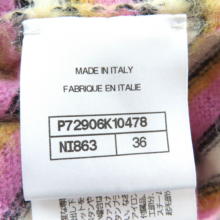 Excellent CHANEL Métiers d'Art Collection COCO Mark Knit Sweater 36 P72906