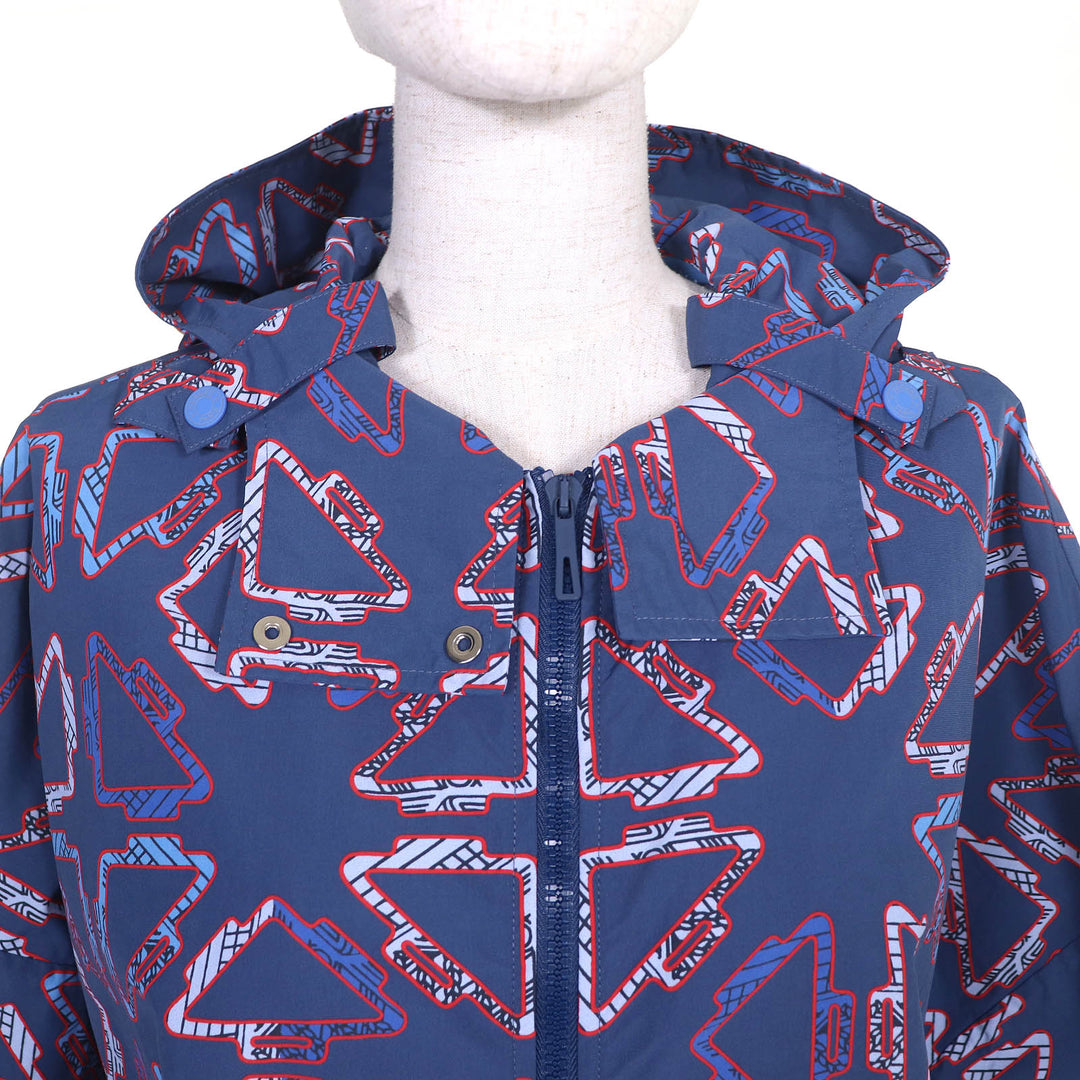 Pristine HERMES coat Tatersales Long Beach Windbreaker Women 40 2E3204D9