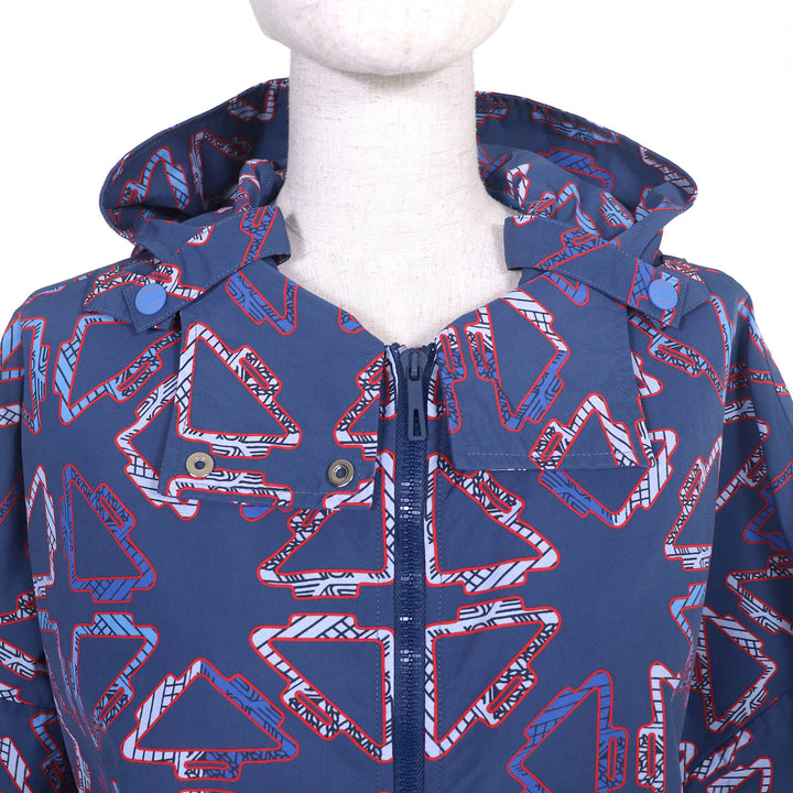 Pristine HERMES coat Tatersales Long Beach Windbreaker Women 40 2E3204D9