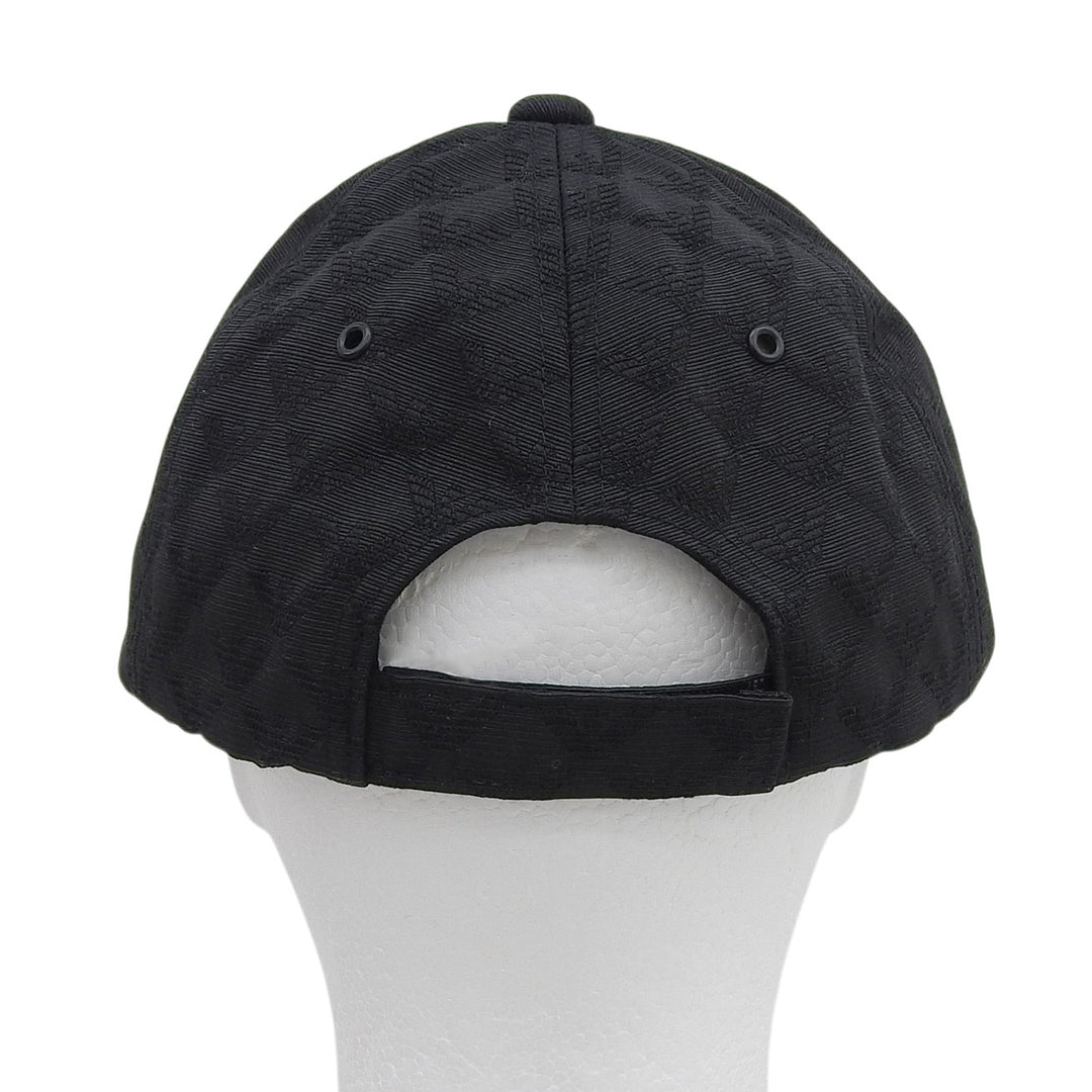 Excellent EMPORIO ARMANI cap All-over pattern with metal logo black mens