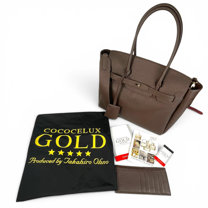 Pristine COCOCELUX GOLD Shoulder Bag Popular model Hercules 2WAY Women 205DA0383