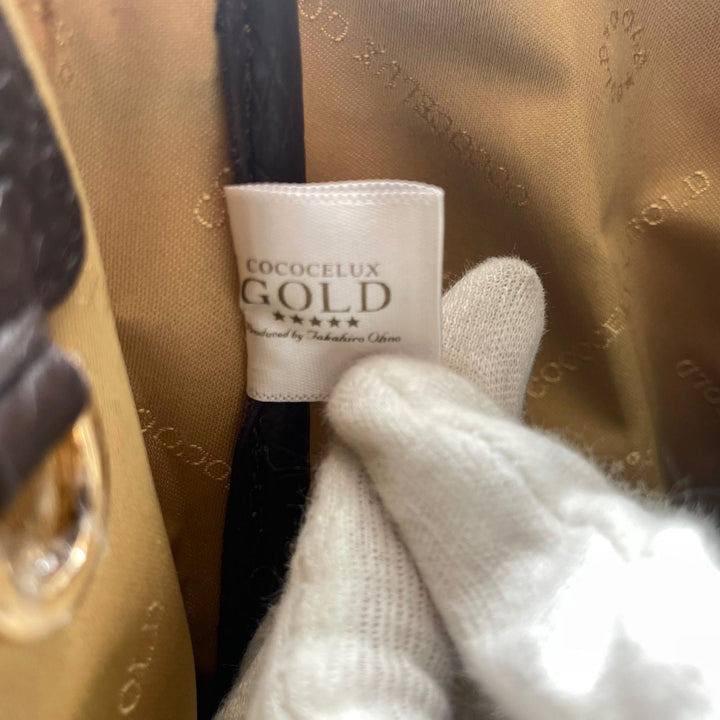 Pristine COCOCELUX GOLD Shoulder Bag Popular model Hercules 2WAY Women 205DA0383