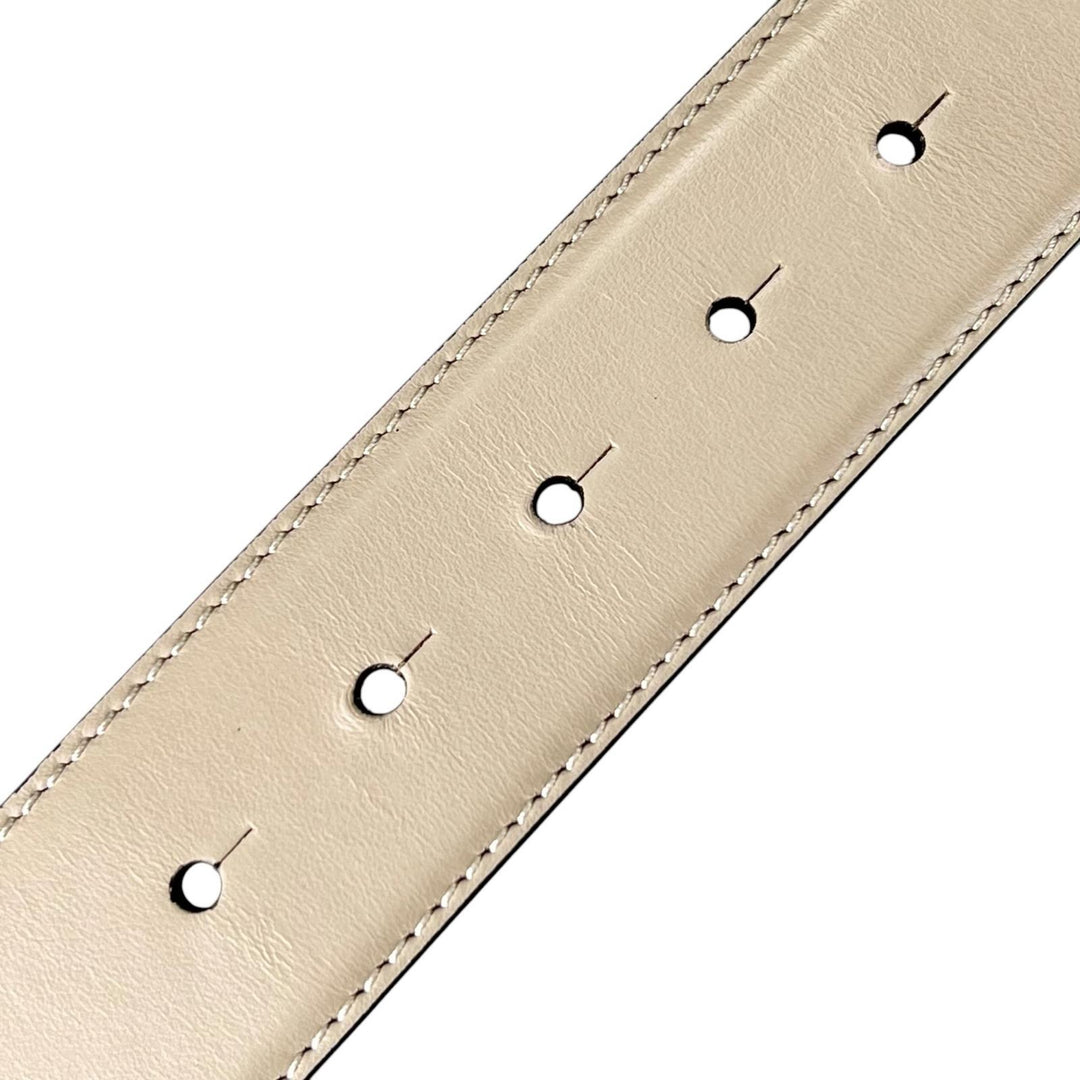 Great VERSACE belt Medusa motif buckle beige Calf leather mens