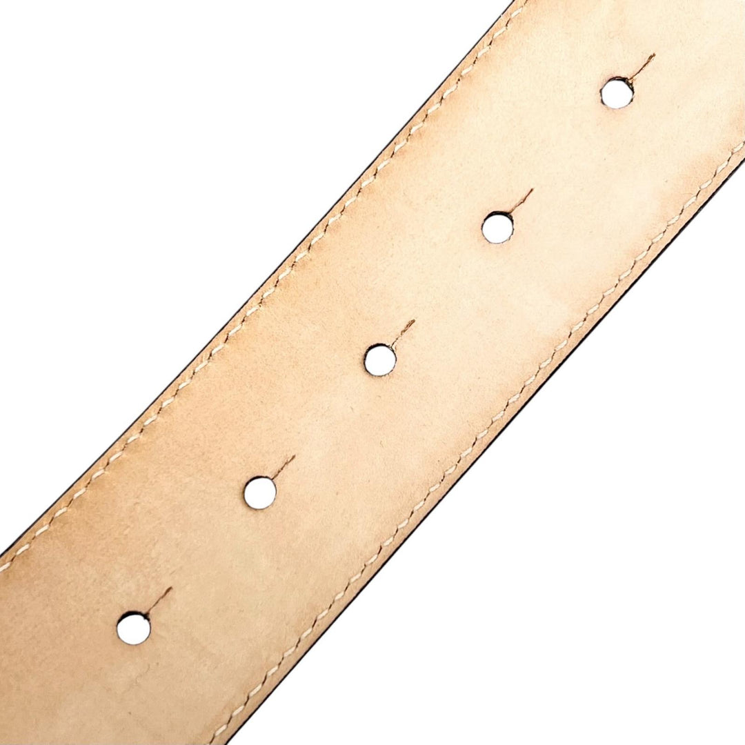 Great VERSACE belt Medusa motif buckle beige Calf leather mens