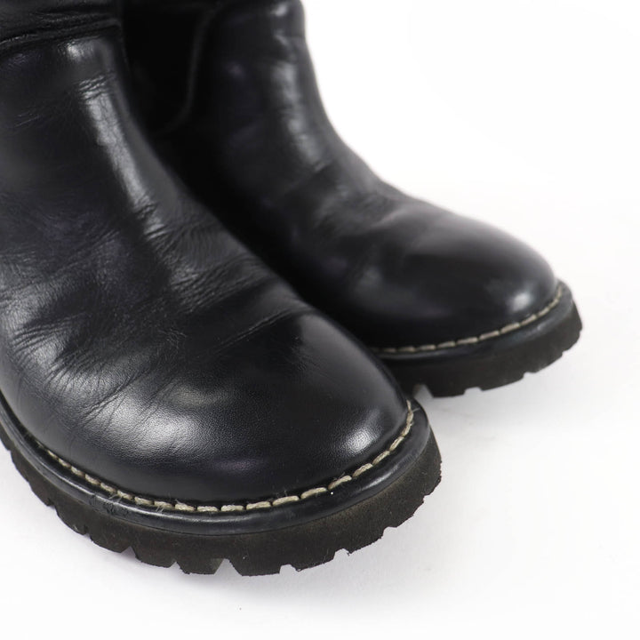 Great CHANEL short boots CC Coco Cocoon Leather Engineer Boots black 37 G26537