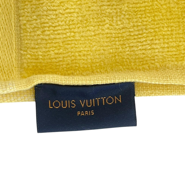 Pristine LOUIS VUITTON towel Monogram Pattern Bath Towel yellow cotton R96537