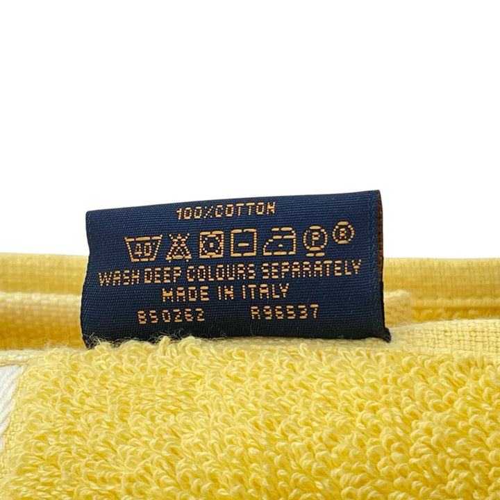 Pristine LOUIS VUITTON towel Monogram Pattern Bath Towel yellow cotton R96537
