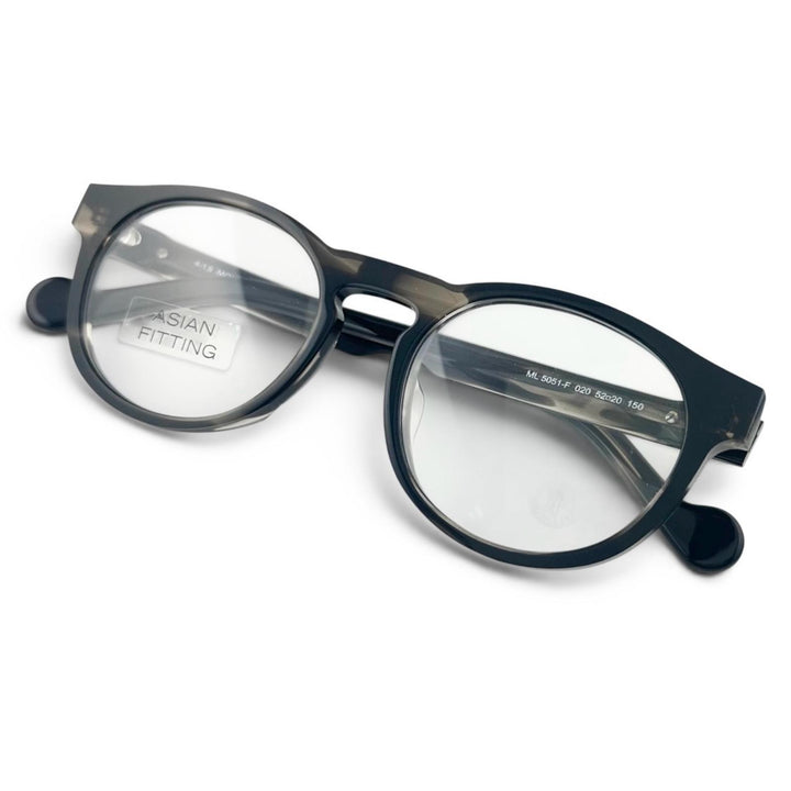 Pristine MONCLER Glasses Asian fit Boston style black mens ML5051-F