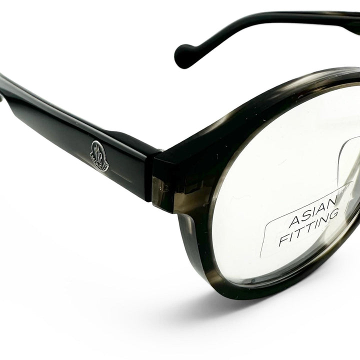Pristine MONCLER Glasses Asian fit Boston style black mens ML5051-F