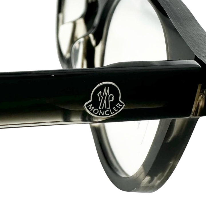 Pristine MONCLER Glasses Asian fit Boston style black mens ML5051-F