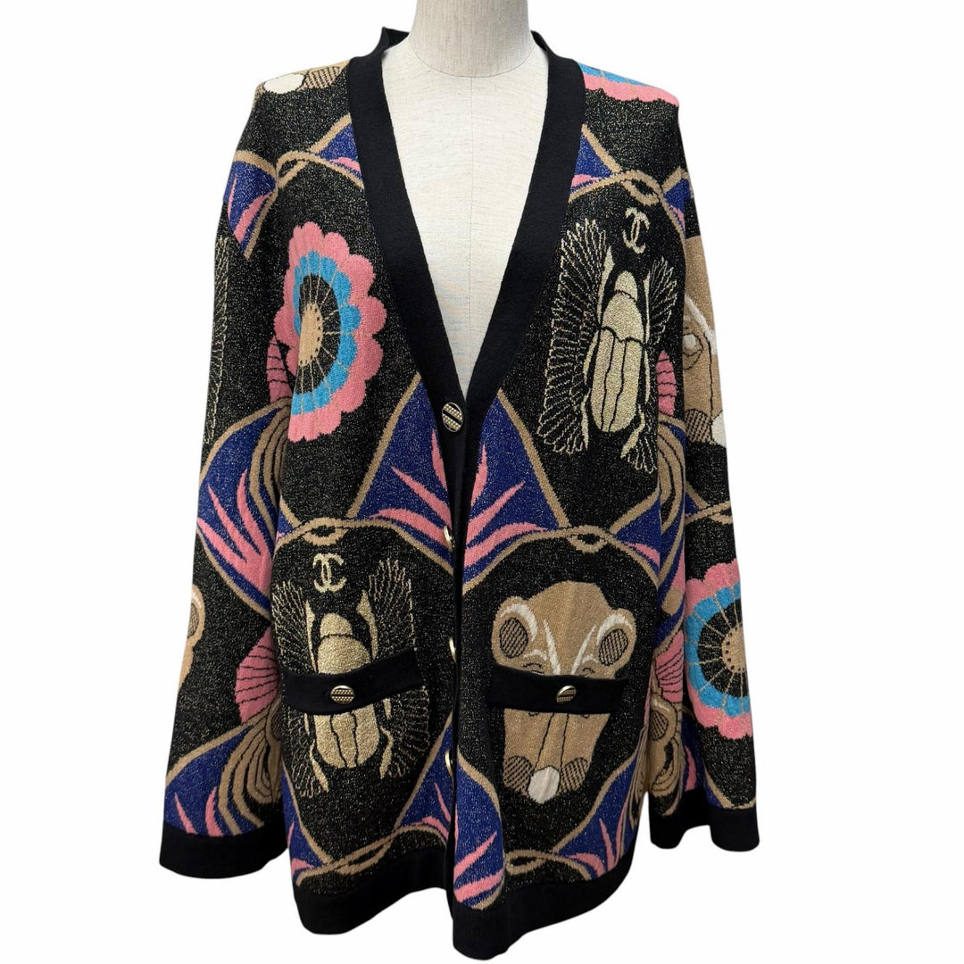 Excellent CHANEL cardigan Multi cashmere Women 42 P61687