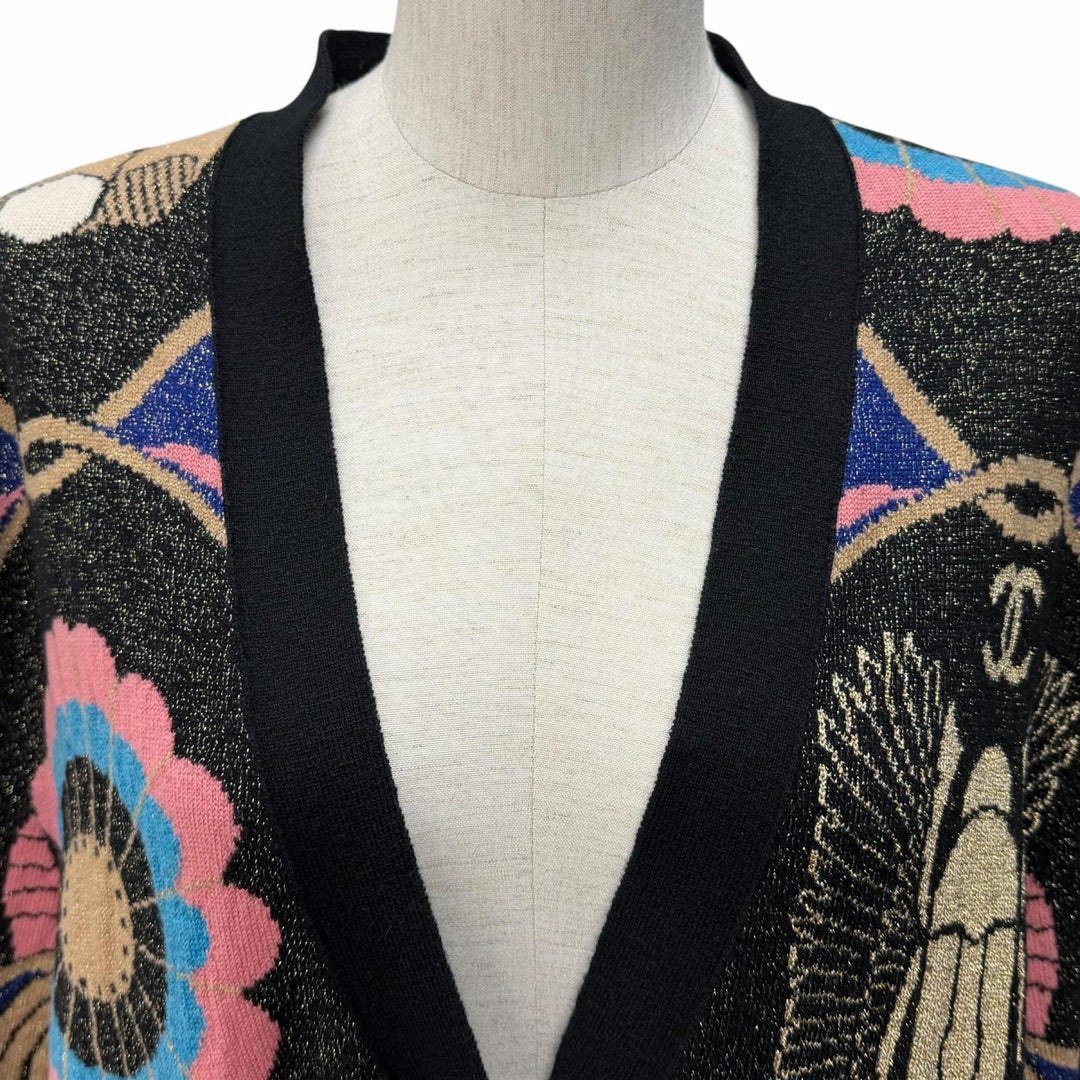 Excellent CHANEL cardigan Multi cashmere Women 42 P61687