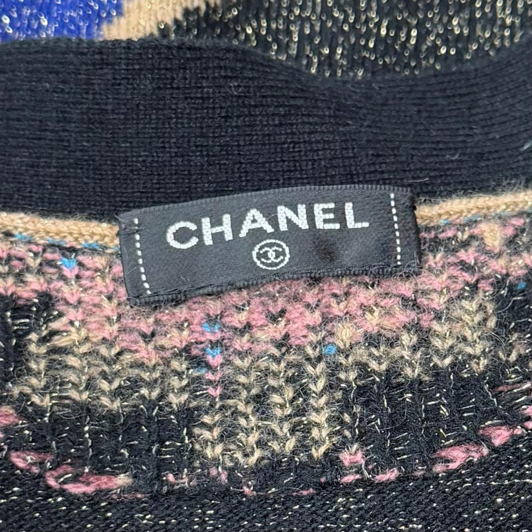 Excellent CHANEL cardigan Multi cashmere Women 42 P61687