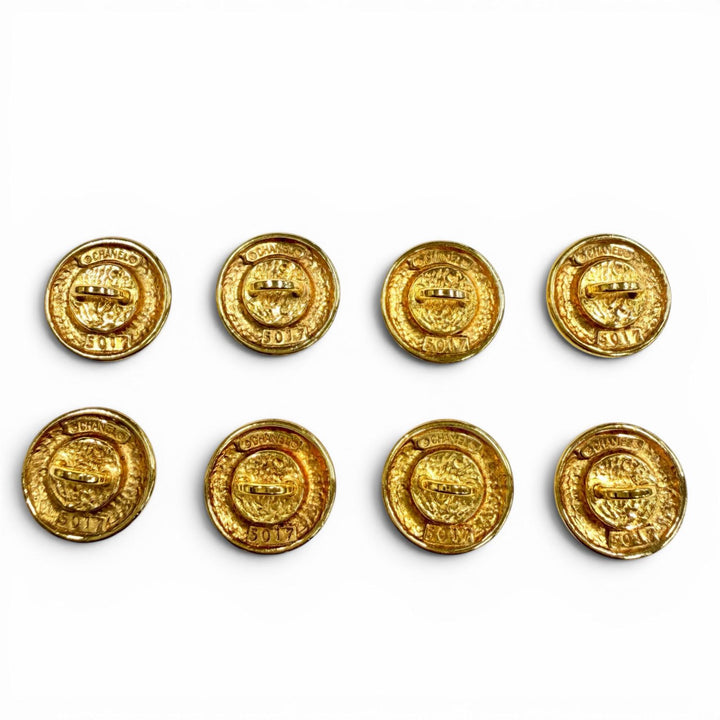 Great CHANEL button COCO Mark gold Women