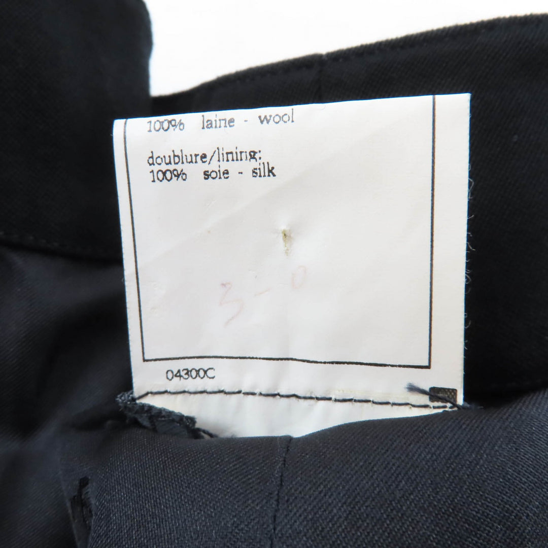 Excellent CHANEL Wrap skirt black wool Women 40 96P P06492