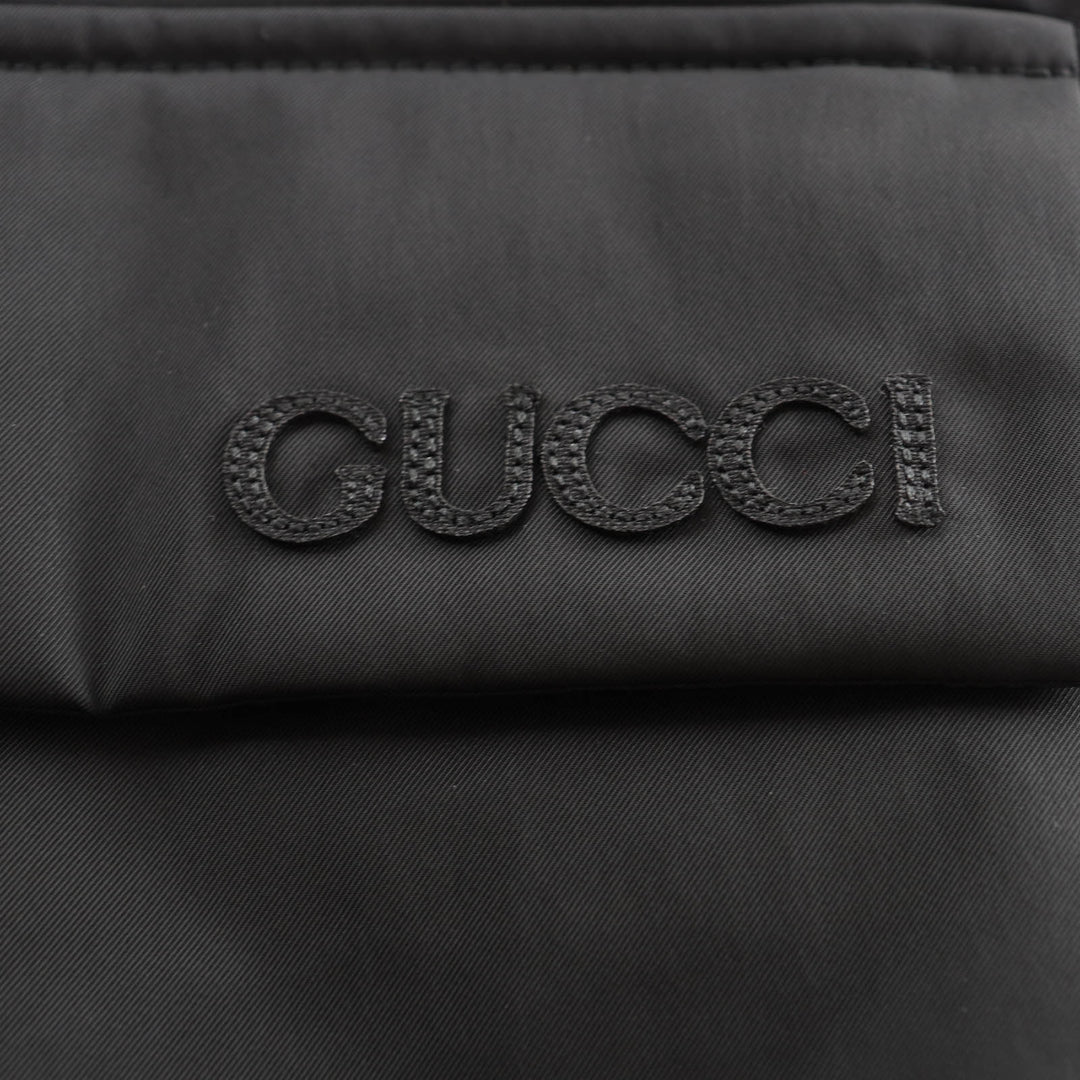 Pristine GUCCI Jacket Reversible GG canvas padding black polyester 44 789823