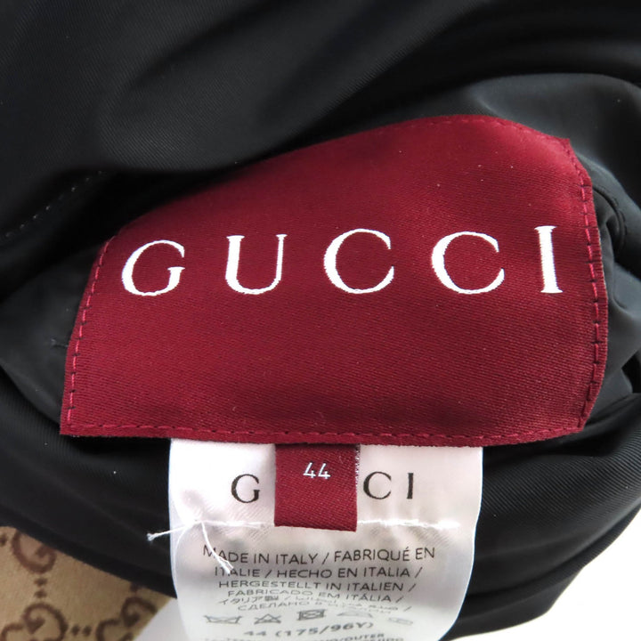 Pristine GUCCI Jacket Reversible GG canvas padding black polyester 44 789823