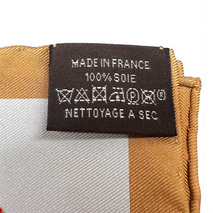Excellent HERMES scarf Carre 45 BRIDES de GALA Tartan Multi silk Women