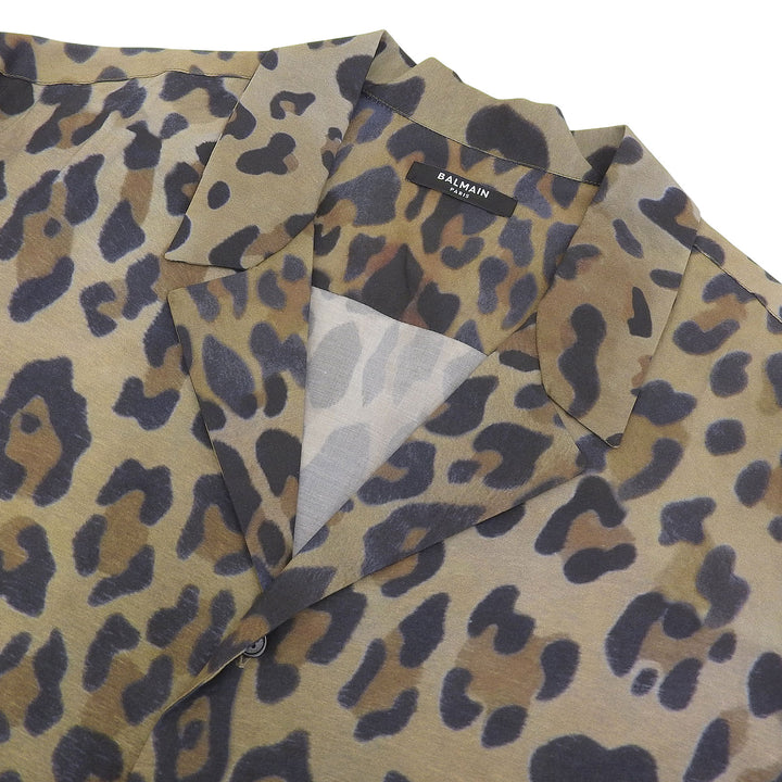 Excellent BALMAIN Long sleeve shirt beige Cupra mens 39 HU077VC98