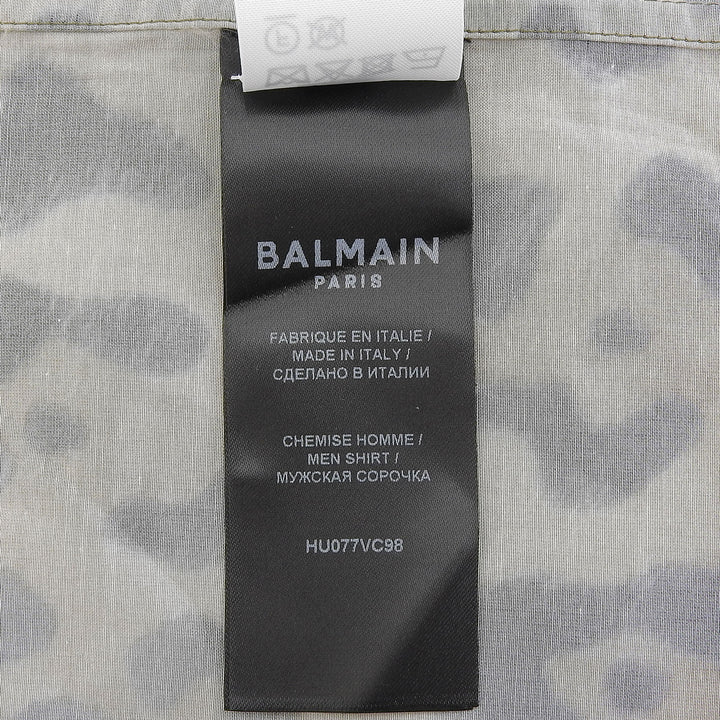 Excellent BALMAIN Long sleeve shirt beige Cupra mens 39 HU077VC98