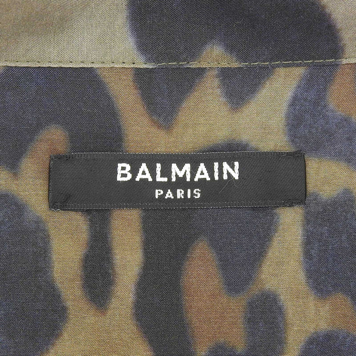 Excellent BALMAIN Long sleeve shirt beige Cupra mens 39 HU077VC98