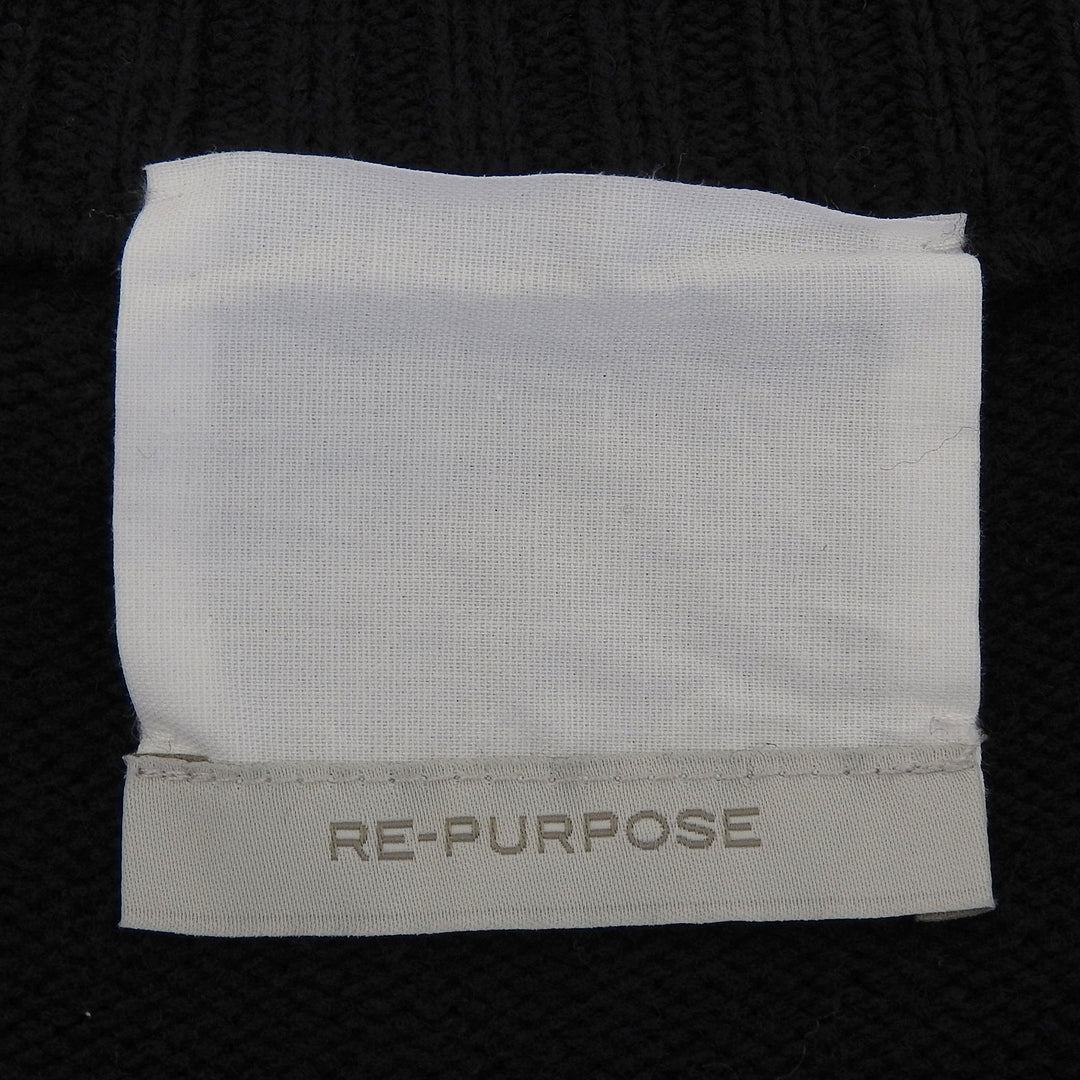 Excellent RE PURPOSE cardigan black wool mens M